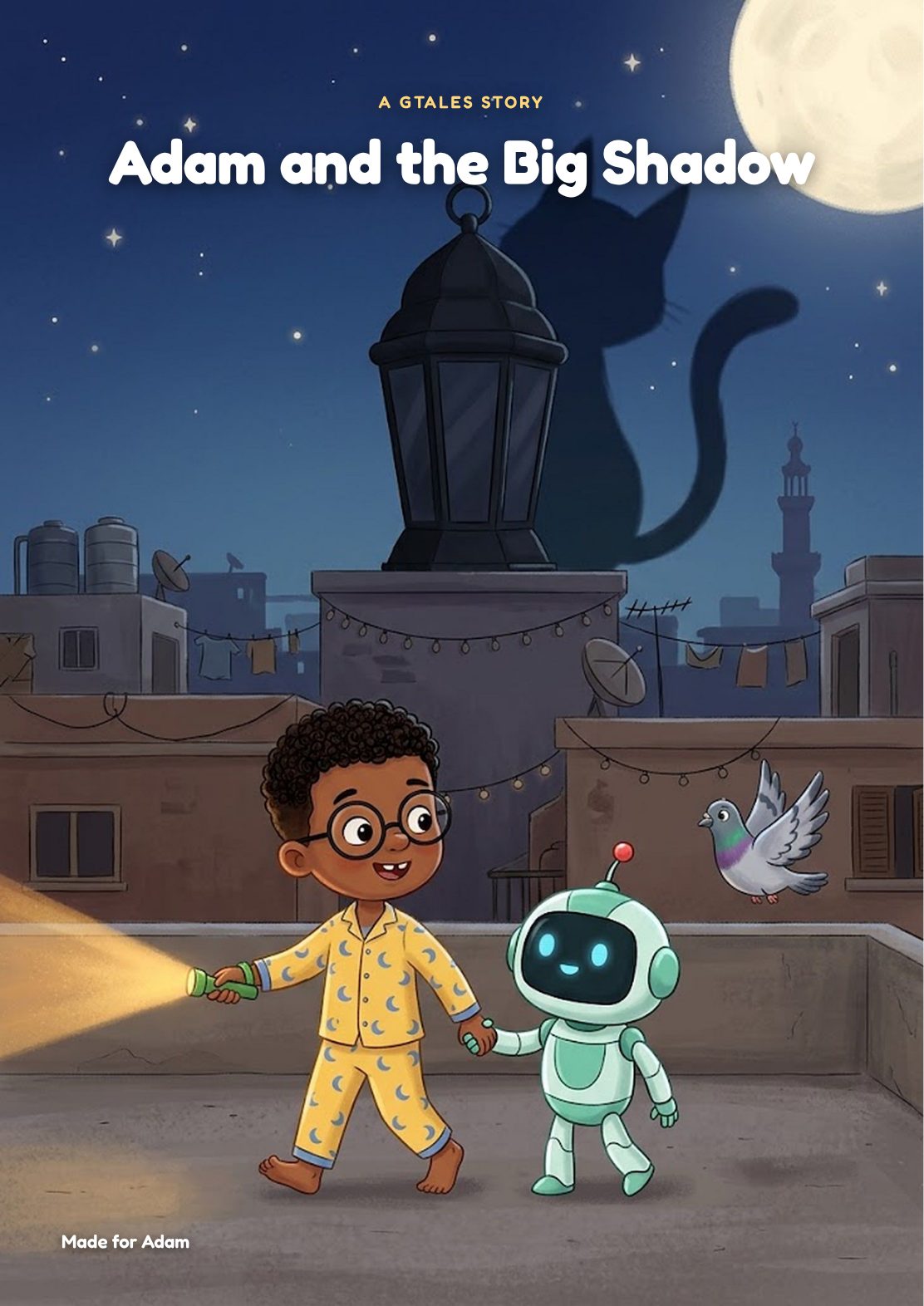 The cover: Adam and the Big Shadow