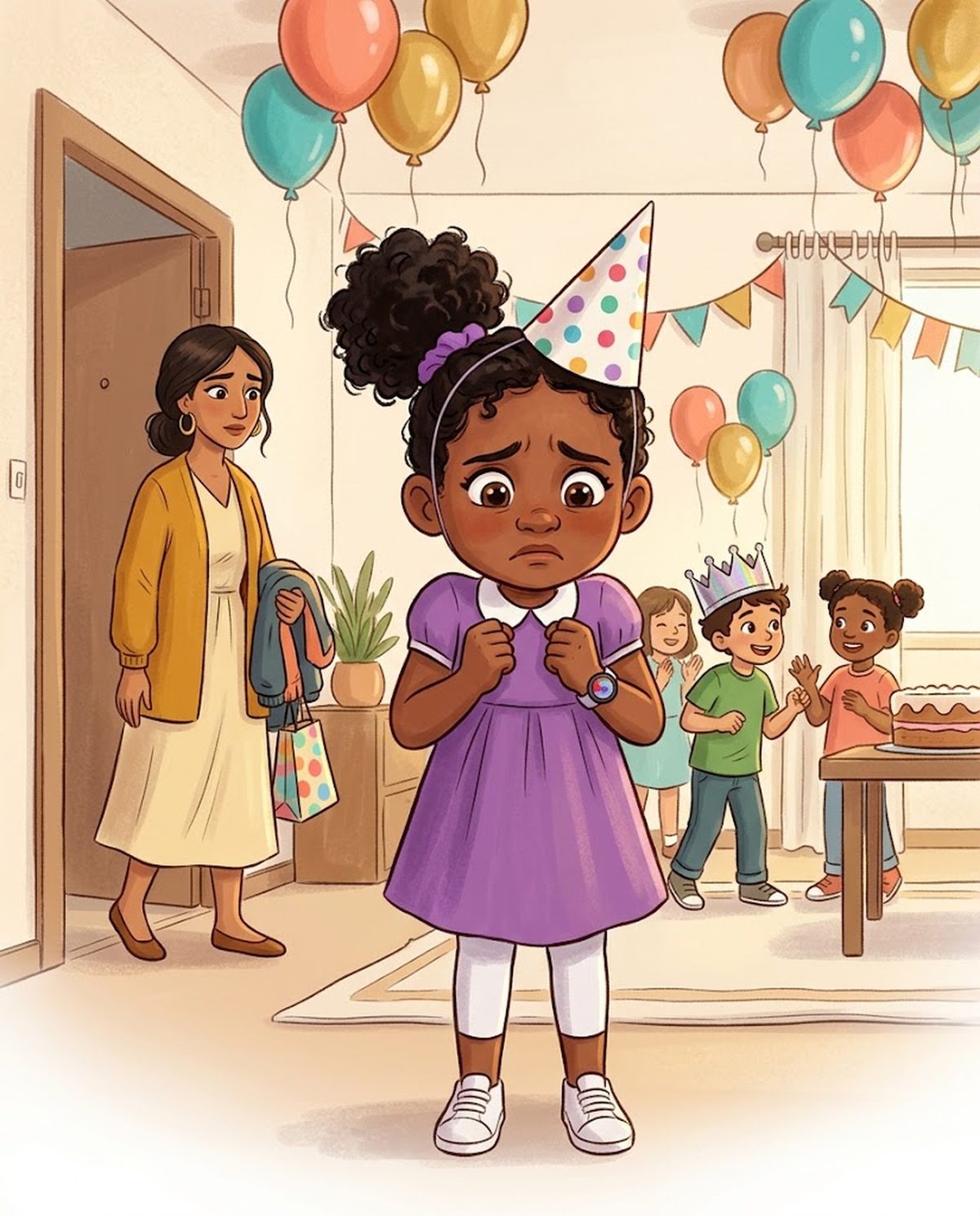 A birthday party ends and a big, big feeling arrives